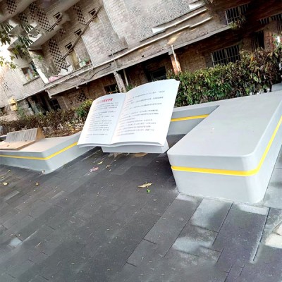 GRC景观坐凳户外UHPC水磨石座椅