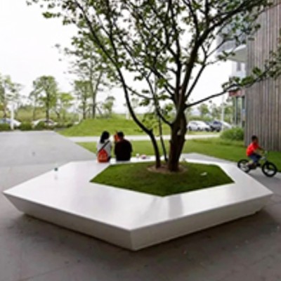 GRC混凝土UHPC树池花坛异形景观坐凳