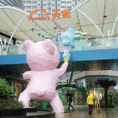 广东深圳平湖天虹商业广场景观美陈DP点制作案例