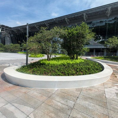 GRC混凝土树池坐凳UHPC户外花坛座椅