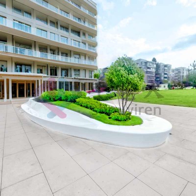 玻璃钢异形树池坐凳景观广场花坛座椅