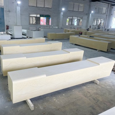 UHPC透光混凝土坐凳UHPC户外景观休闲凳子