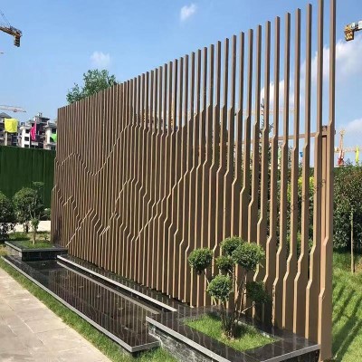 不锈钢景墙格栅造型背景墙