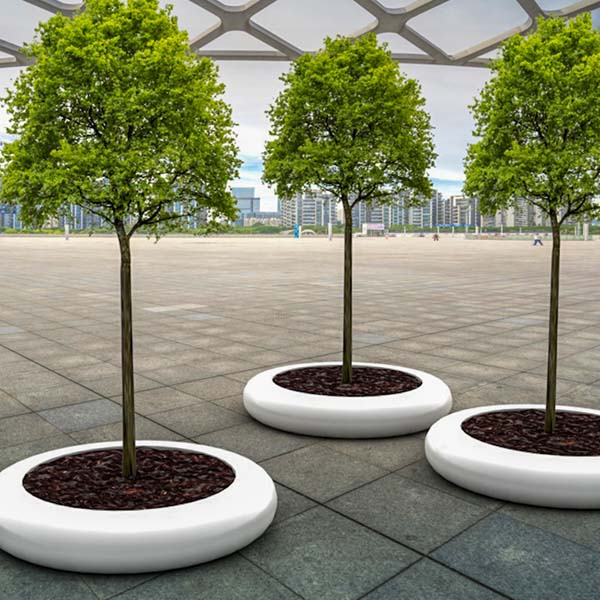 玻璃钢圆形树池户外花坛种植池 玻璃钢圆形树池户外花坛种植池