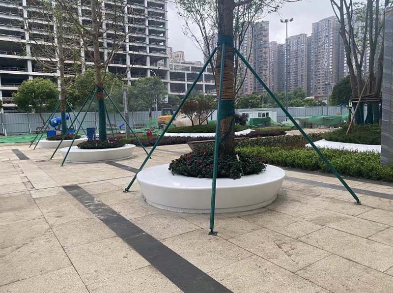 玻璃钢异形树池坐凳户外景观花坛座椅 玻璃钢异形树池坐凳户外景观花坛座椅