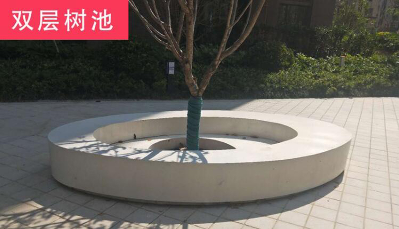 玻璃钢圆环树池坐凳广场小区景观花坛 玻璃钢圆环树池坐凳广场小区景观花坛