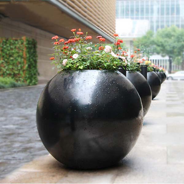 玻璃钢圆形花盆户外市政工程景观花钵 玻璃钢圆形花盆户外市政工程景观花钵