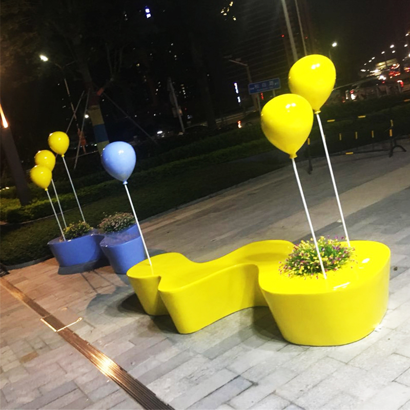 玻璃钢气球造型座椅创意异形景观坐凳 玻璃钢气球造型座椅创意异形景观坐凳