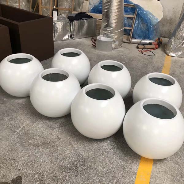玻璃钢圆形花盆户外市政工程景观花钵 玻璃钢圆形花盆户外市政工程景观花钵