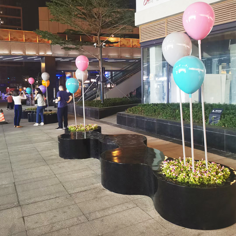 玻璃钢气球造型座椅创意异形景观坐凳 玻璃钢气球造型座椅创意异形景观坐凳