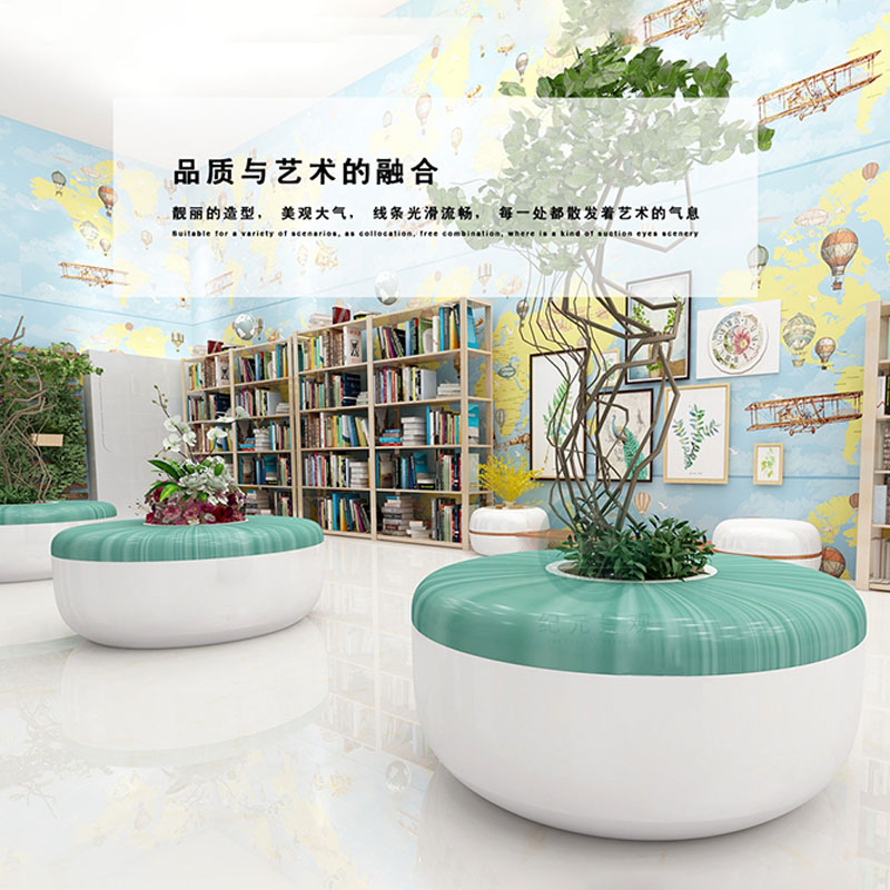 玻璃钢圆形花坛座椅树池景观广场坐凳 玻璃钢圆形花坛座椅树池景观广场坐凳