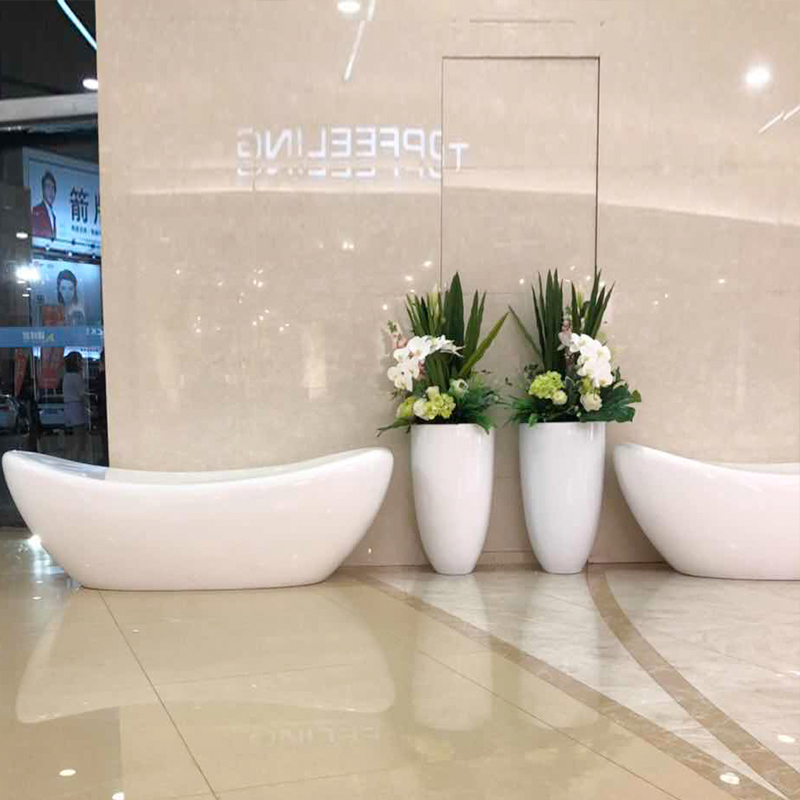 玻璃钢船型座椅花盆组合美陈艺术坐凳 玻璃钢船型座椅花盆组合美陈艺术坐凳