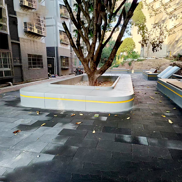 GRC混凝土树池坐凳泰科石花坛座椅 GRC混凝土树池坐凳泰科石花坛座椅