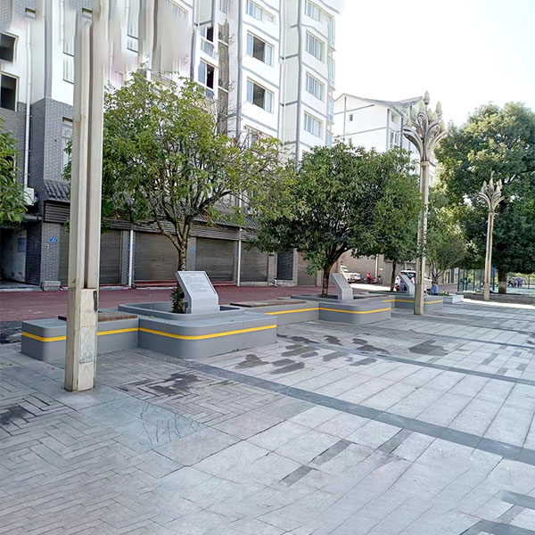 GRC混凝土树池坐凳泰科石花坛座椅 GRC混凝土树池坐凳泰科石花坛座椅