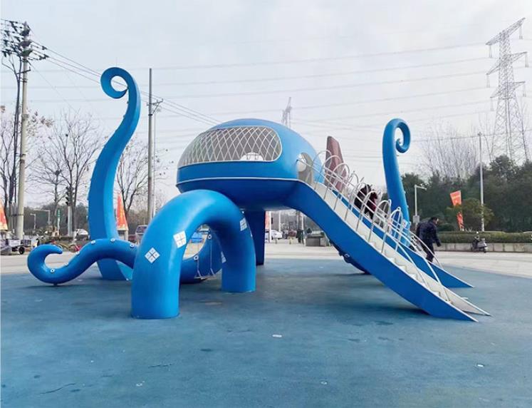 不锈钢章鱼滑梯异形景观创意滑梯 不锈钢章鱼滑梯异形景观创意滑梯
