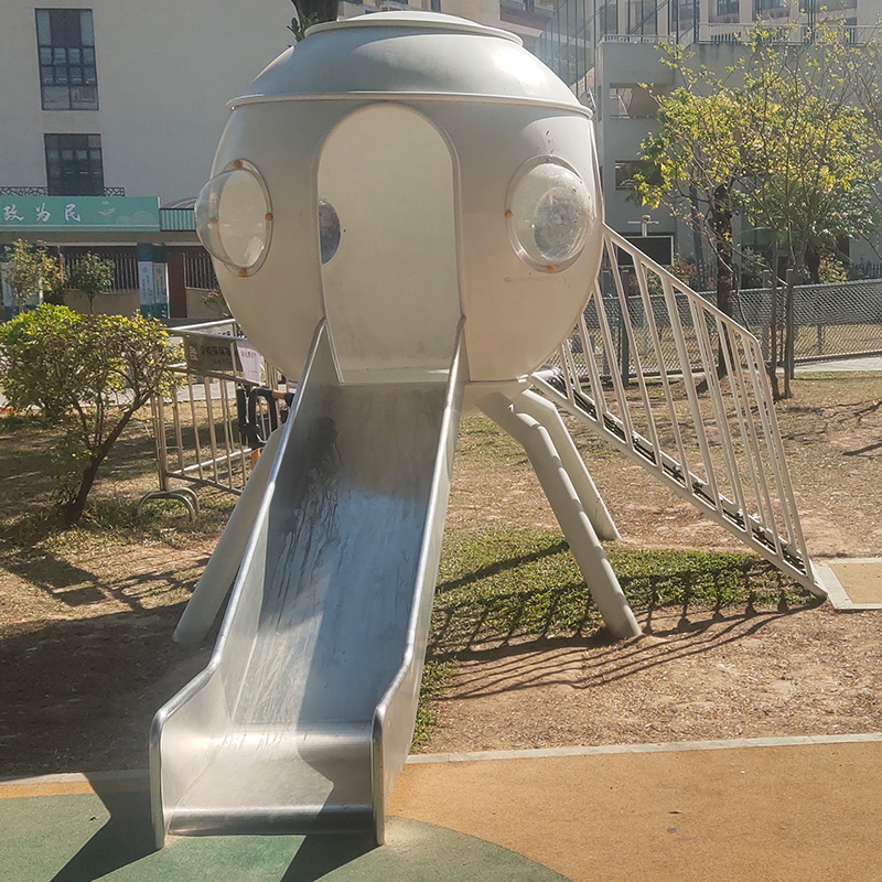 不锈钢艺术造型滑梯景观创意雕塑 不锈钢艺术造型滑梯景观创意雕塑