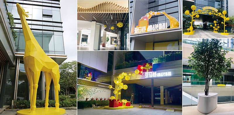 广东深圳亚钢壹号商业广场景观美陈DP点制作案例 广东深圳亚钢壹号商业广场景观美陈DP点制作案例