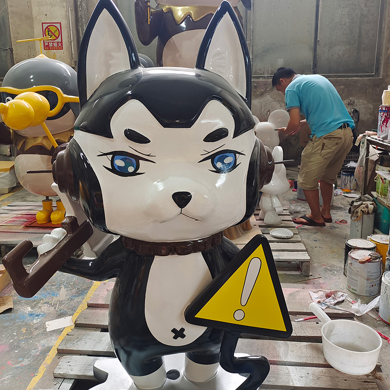 玻璃钢雕塑定制卡通艺术造型公仔摆件 玻璃钢雕塑定制卡通艺术造型公仔摆件