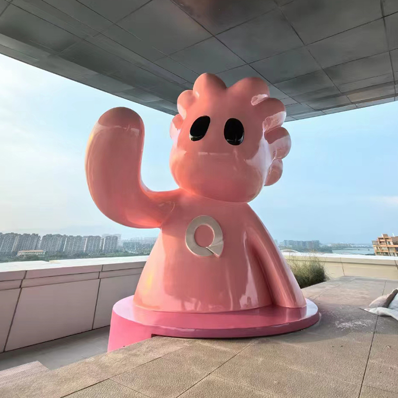 玻璃钢大型雕塑公仔天台造型摆件 玻璃钢大型雕塑公仔天台造型摆件
