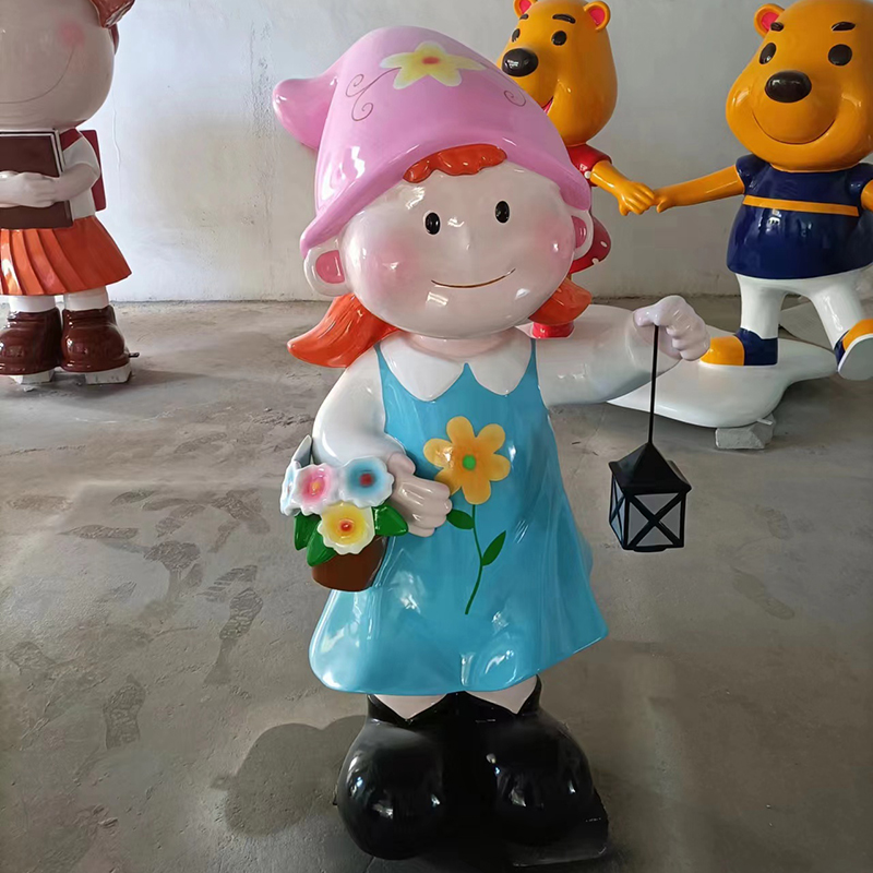 玻璃钢卡通雕塑学校幼儿园公园摆件 玻璃钢卡通雕塑学校幼儿园公园摆件