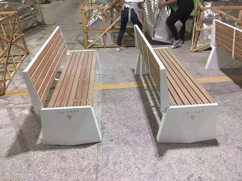 不锈钢木艺面景观异形坐凳 不锈钢木艺面景观异形坐凳