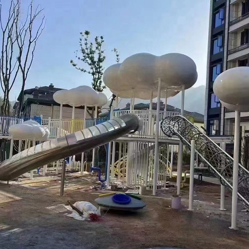 不锈钢大象造型景观滑梯异形游乐园造型 不锈钢大象造型景观滑梯异形游乐园造型