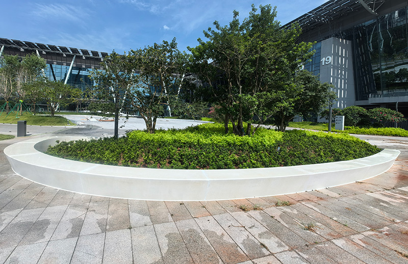 GRC混凝土树池坐凳UHPC户外花坛座椅 GRC混凝土树池坐凳UHPC户外花坛座椅