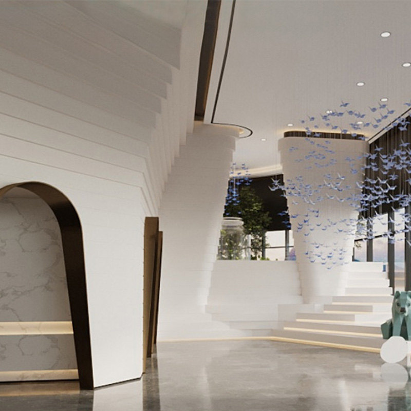 GRG石膏天花吊顶酒店商场艺术装饰 GRG石膏天花吊顶酒店商场艺术装饰